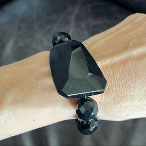 Black Onyx Stretch Bracelet (EUC)
